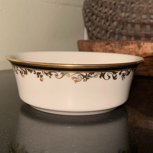 Lenox Eclipse 5 3/8" individuelle Salatschüssel Goldrand USA mehrere verfügbar NEUWERTIG