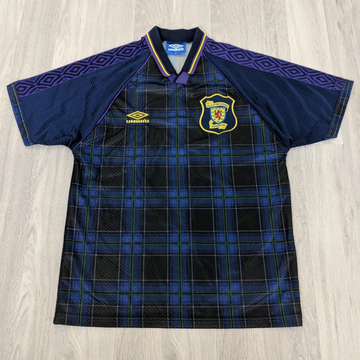 Krydret vinder Soveværelse Vintage Umbro Scotland 1994-1996 Home Tartan Football Shirt Jersey Mens  Medium | eBay