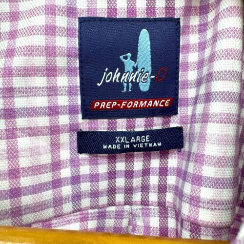 Camisa Johnnie-O Lure PREP-Rendimiento Abotonada Morera Cuadros Para Hombre Talla 2XL - Imagen 3 de 7