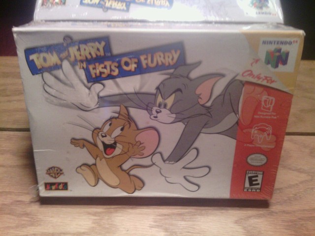 NINTENDO 64: Tom & Jerry: Fists of Furry (2000) NEW/N.I.B. Box/manual/game