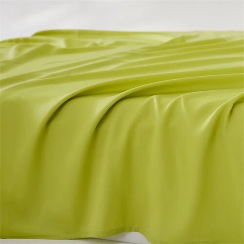 Sábana plana 100 % seda morera para cama doble queen king sábana superior color liso - Imagen 35 de 35