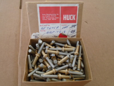 LOT OF 90 EA NOS HUCK MFG. BLIND LOCK BOLT   P/N: OBP-T8-8