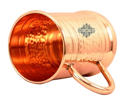 STAGLIFE 16 Oz Pure Copper Tumblers For Drinking Water Cups Mugs Glasses Set Of 2
