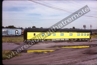 Original Slide Chicago & Northwestern CNW 404 The General Business Car 9-83 (QZ)
