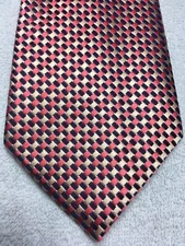 GEOFFREY BEENE MENS TIE BEIGE ORANGE BLACK  4 X 59