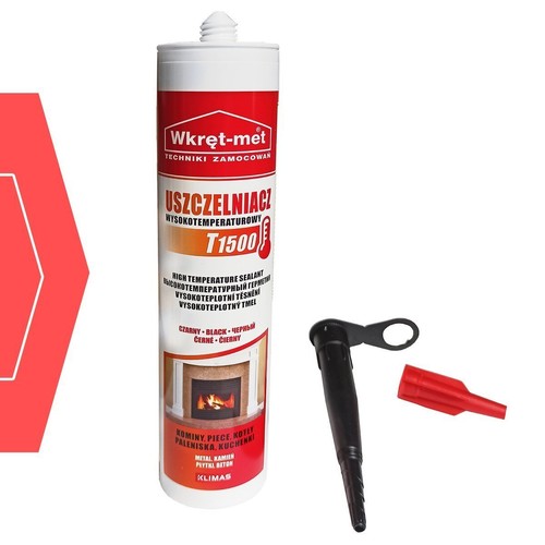 Hochtemperatur Silikon Dichtmasse Temperatur 1500 °C Dichtung Schwarz 310 ml - Bild 5 von 6