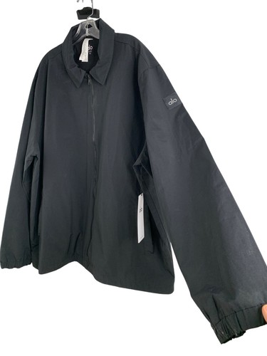 Alo Yoga Mens Torrent M3204R Black 2XL Full-Zip Lightweight Jacket RJ10193 - Picture 8 of 13