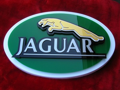 Jaguar 3D SIGN CAR ART  display  super custom  car mph  NEW import model auto