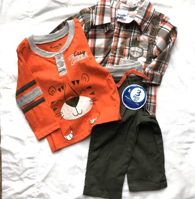 hunter green baby boy outfit
