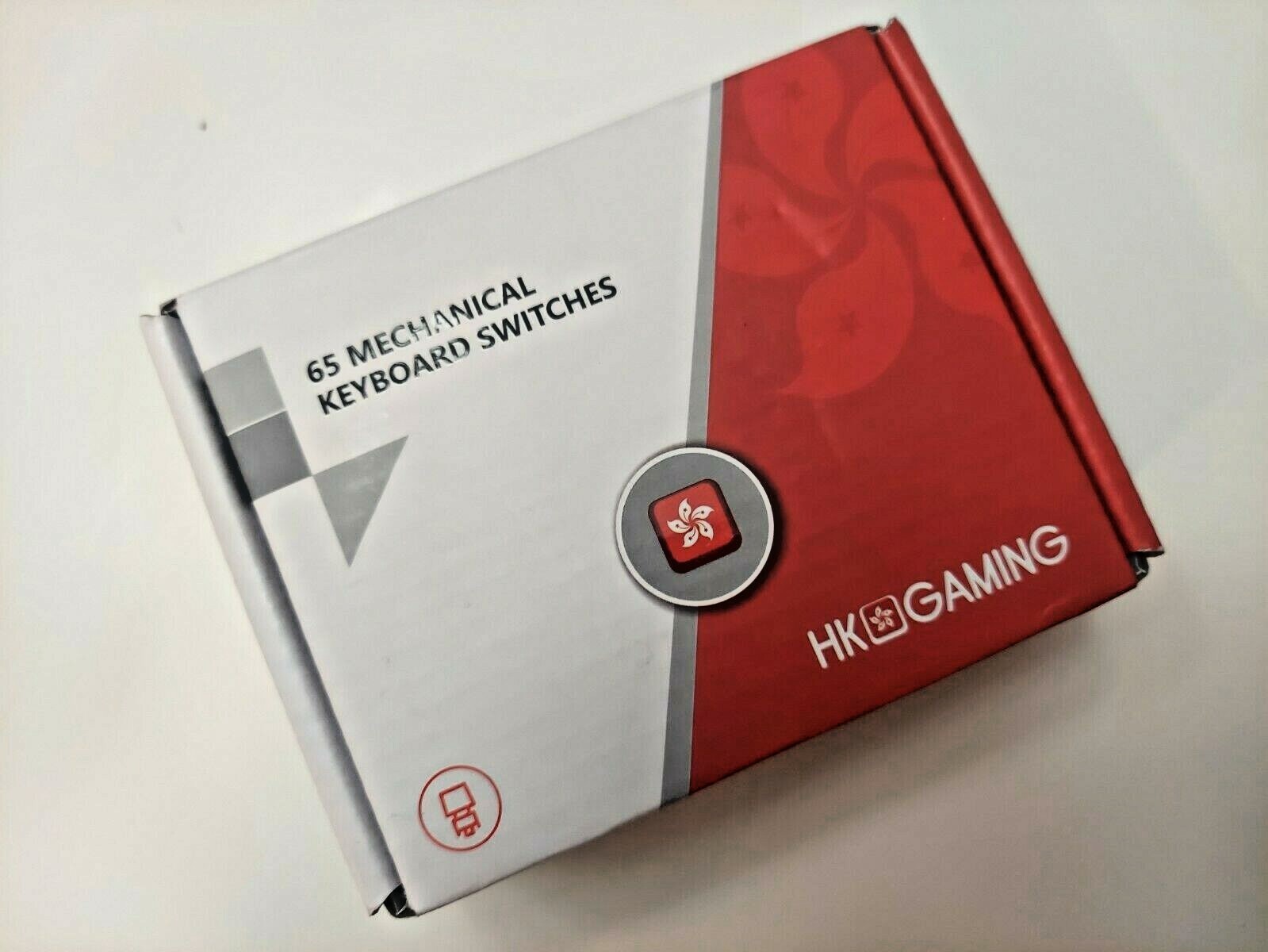 HK Gaming 65 Black Mechanical Keyboard Switches Brand New-image