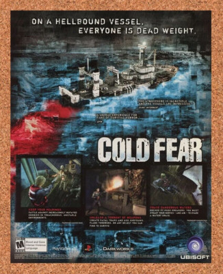 Cold Fear PS2 Original 2006 Vintage Ad - Video Game Promo