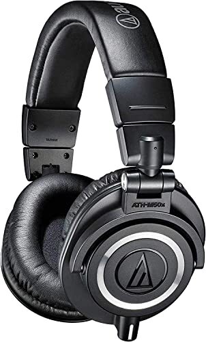 audio−technica ATH-M50XWH Audio-Technica ATH-M50x Closed-back Studio Monitoring
