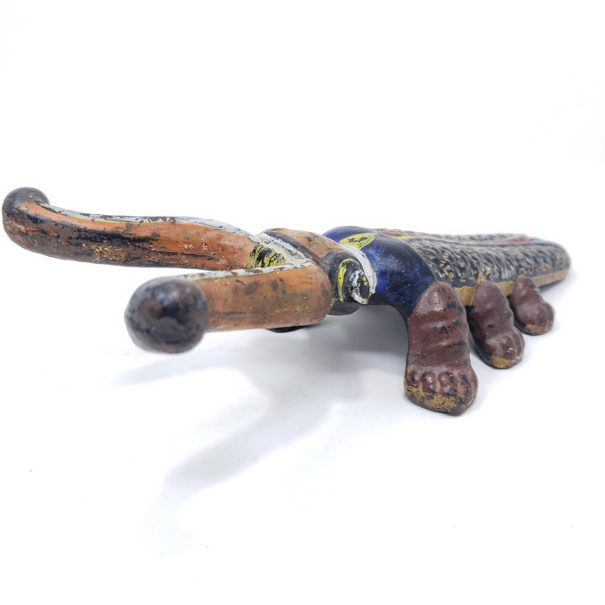 Antique Cast Iron Beetle Insect Bug Boot Jack Solid Metal Late