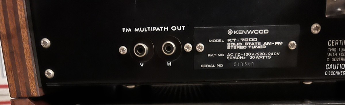 Kenwood Solid State FM AM Stereo Tuner KT-7000 | eBay