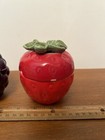 Vintage Strawberry & Grapes Fruit Shaped Jelly Jam Jars Dishes — photo 7