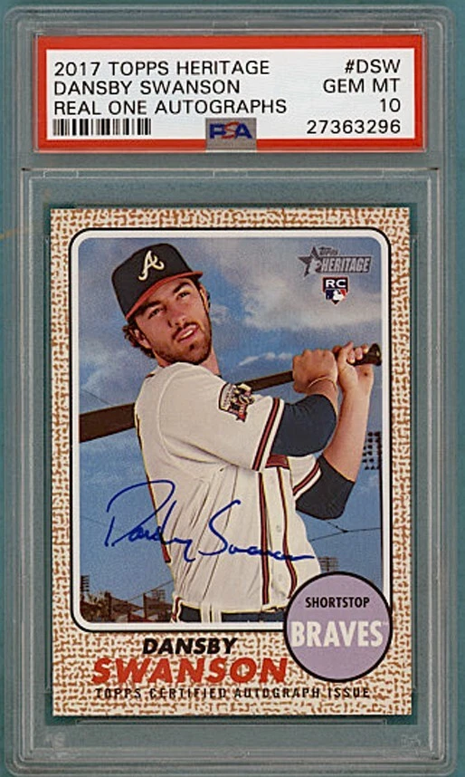 Dansby Swanson Baseball Sports Trading Cards & Accessories Rookie