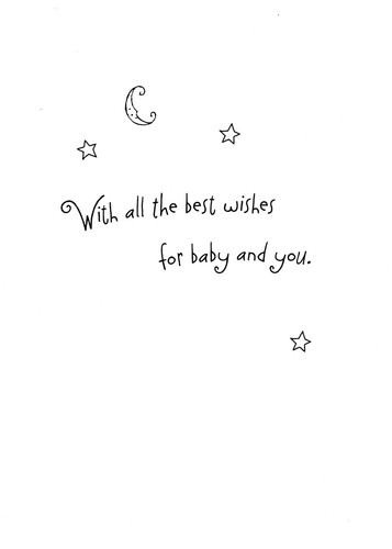 Cute BABY SHOWER Card FOR NEW PARENT AND BABY by American Greetings + Envelope - Picture 2 of 4