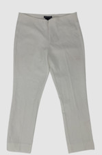 187 Peace Of Cloth Women's White Front Zip Stretch Dress Casual Pants Size 6