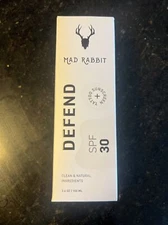 Mad Rabbit Defend Tattoo Sunscreen- SPF 30 100mL Tube- (NEW IN BOX)