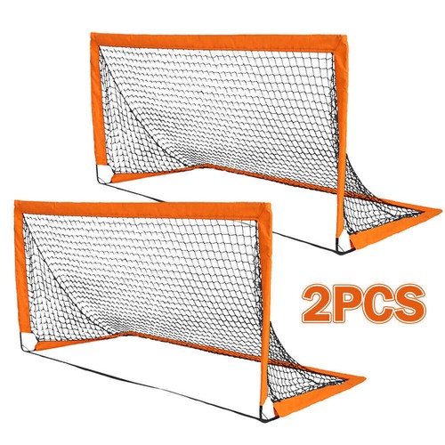 2X Soccer Goal Net Set Portable Football Goal Post Kid Outdoor Training Practice - Picture 5 of 14