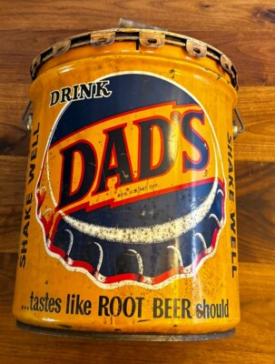 50s DAD'S ROOT BEER ビンテージブリキ看板　オリジナル 50s DAD´S ROOT BEER ビンテージブリキ看板 オリジナル