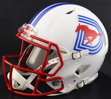 SMU MUSTANGS NCAA Riddell Speed Full Size AUTHENTIC Football Helmet