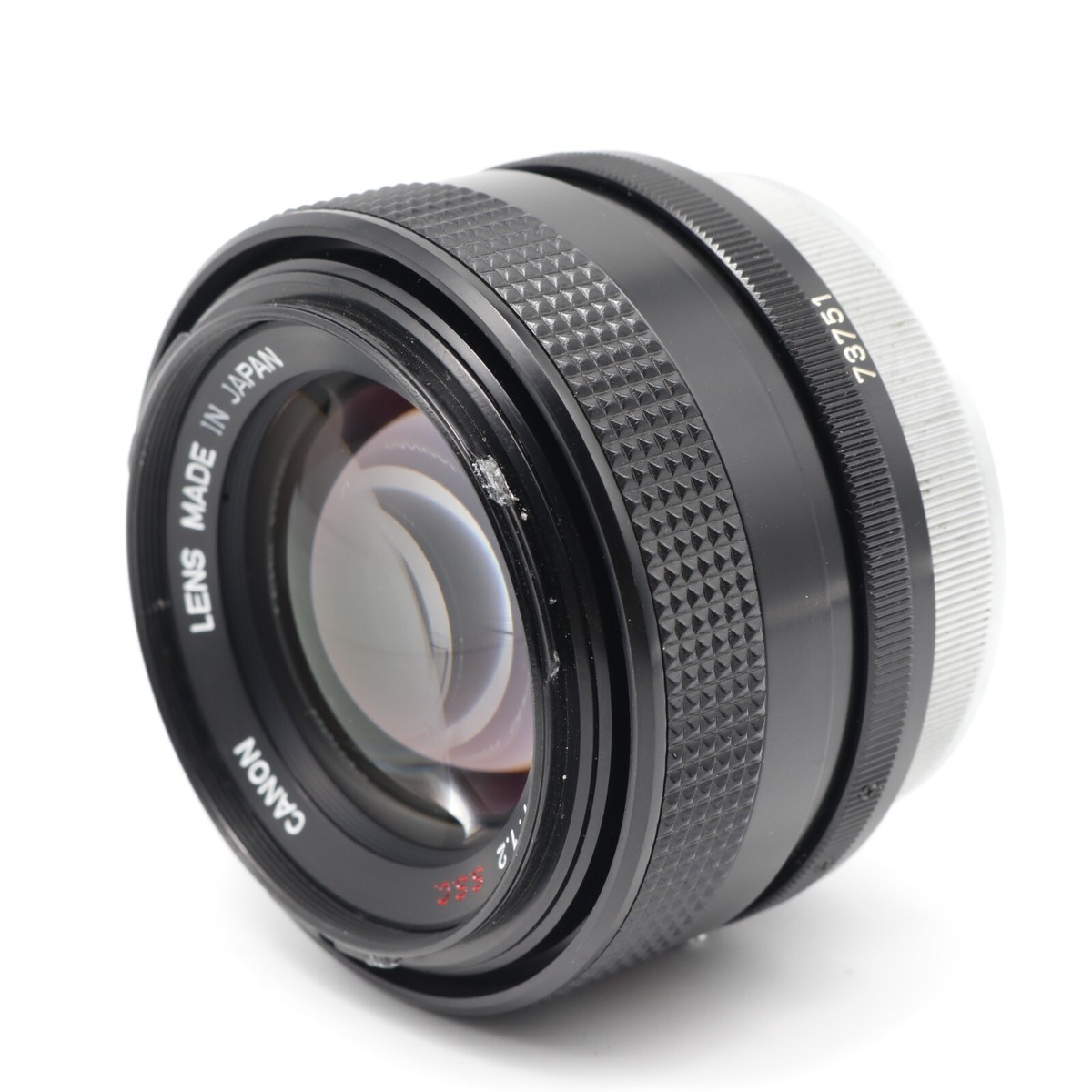 【伝説的名玉】動作◎ Canon FD 55mm F1.2 S.S.C 858 Canon FD 55mm F1.2 S.S.C. SSC MF Standard Prime Lens From Japan