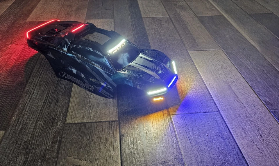 LED Lights for 1:10 scale Traxxas E-revo 4X4 VXL, Losi, Redcat, HPI, ARRMA,craw - Image 4 of 4