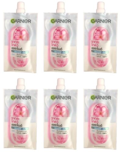 6 x 7 ml. Garnier Sakura Glow Ceramide Water Gel Repair Your Skin Barrier - Picture 3 of 7