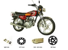 Chain & Sprockets Set GOLD forChituma CTM 125 CTM125-C