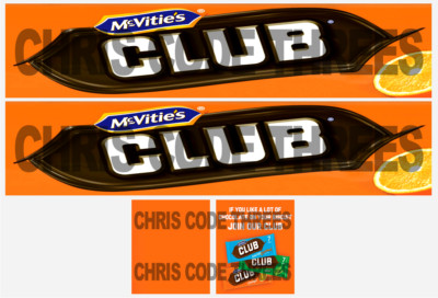 Code 3 selbstklebender Vinyl Anhänger Aufkleber - Club Biscuit - 1/50 1/76 1/148 1/87 1/64