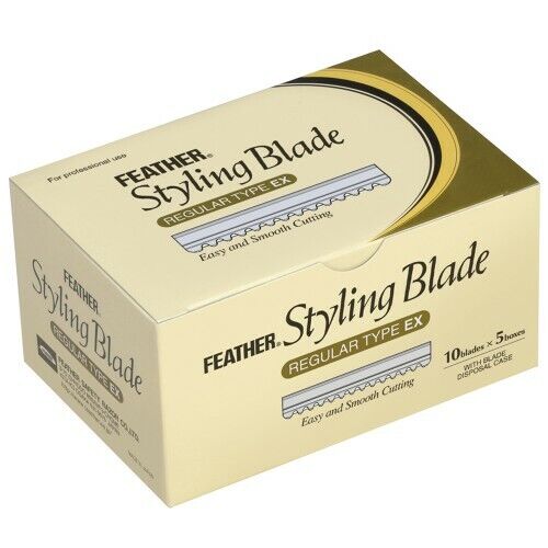 50 x Feather Styling Blade Feather Rasierklingen ( 5x10 Stück)für Styling Razor, - Bild 1 von 3
