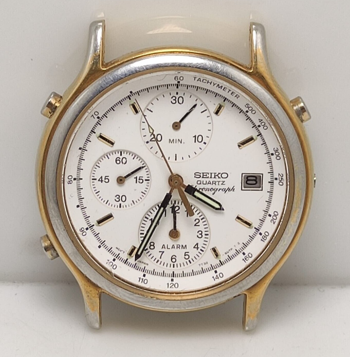 Seiko Quartz 7T32-F010 Alarm Chrono Vintage Watch For Parts | eBay