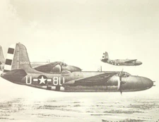 McDonnell Douglas A-20 Havoc Aircraft Vintage Aviation Bookplate Art Print