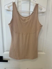 Assets By Spanx Womens Shapewear Tank Top L Nude 80% Nylon 20% Elastane
