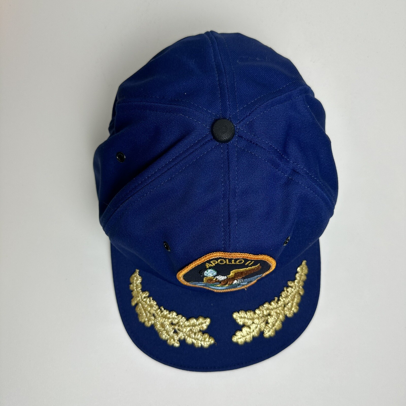 Vintage Apollo 2 Eagle Patch Hat Embroidered Gold… - image 5