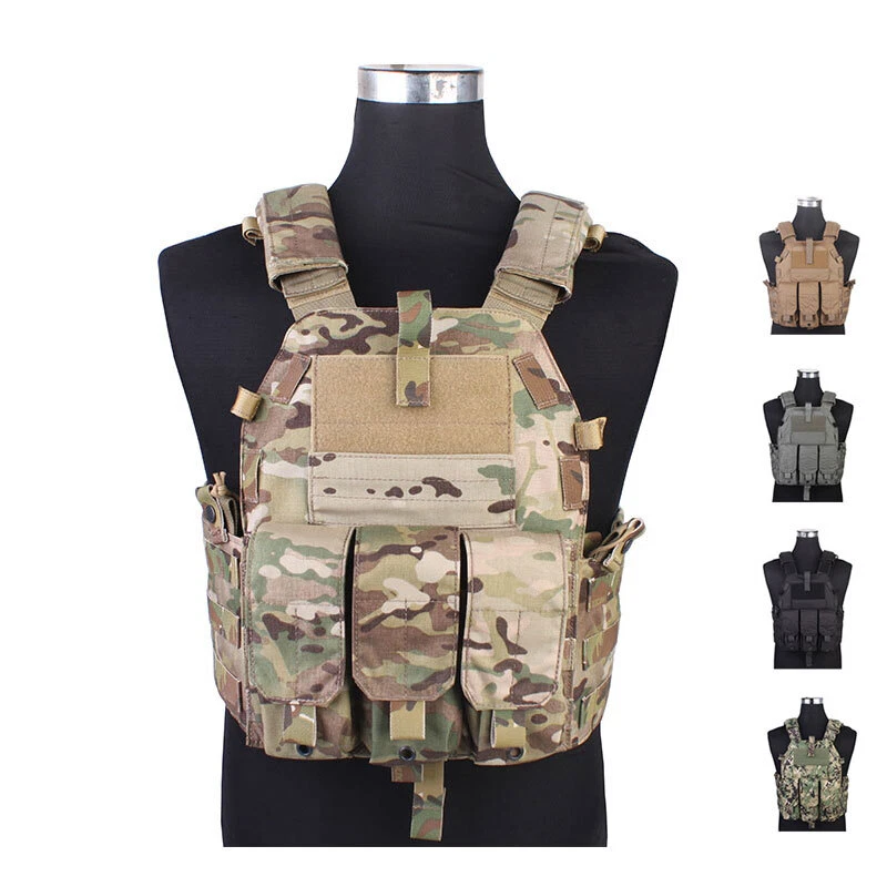 Emersongear Protective 094K Tactical Vest Body Armor Plate Carrier W/ Mag Pouch - Image 3 of 4