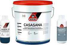 Boero KIT CASASANA Pittura 14 LT + LASER 23 1 LT + LASER FISSATIVO ANTIMUFFA 1 L