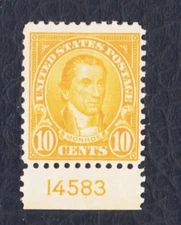 US  # 562 MONROE SERIES OF 1922  MINT OG H LIGHT CREASE H1746