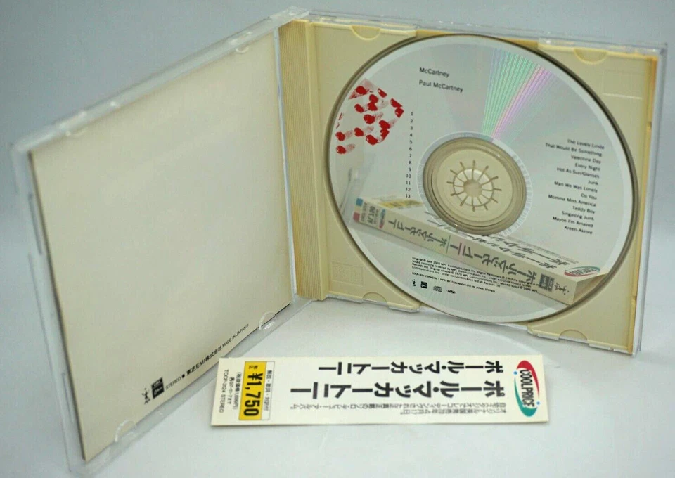 Paul McCartney : McCARTNEY CD Album (JAPAN 1995 Press with OBI) - Beatles - HTF - Image 3 of 3