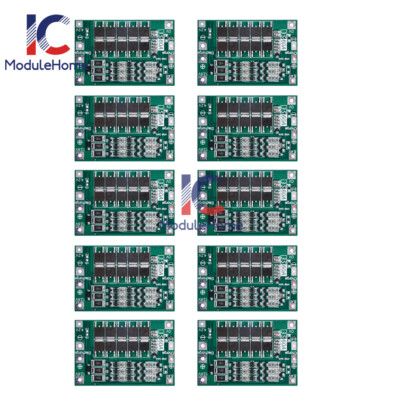 1-10PCS 3S 60A Charging Protection Board 12.6V BMS Balance For 18650 Li Battery