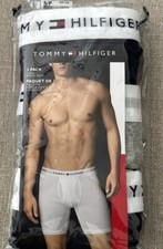Tommy Hilfiger Mens 3-Pack Cotton Boxer Briefs Size Small