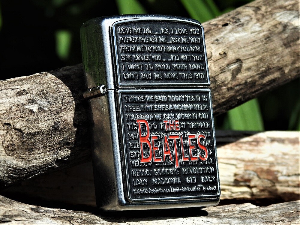 The Beatles Zippo Lighter - Song - John Lennon, Paul