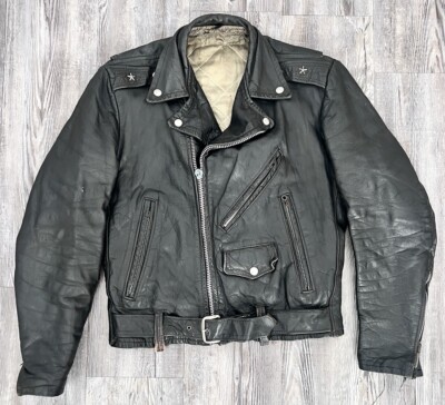Vintage Rare Horsehide Perfecto Leather Jacket 1950s 1960s Punk Jacket 