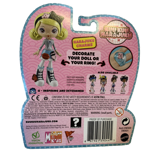 Muñeca Kuu Kuu Harajuku Moda Música G 4' con dijes y anillo - Imagen 2 de 2