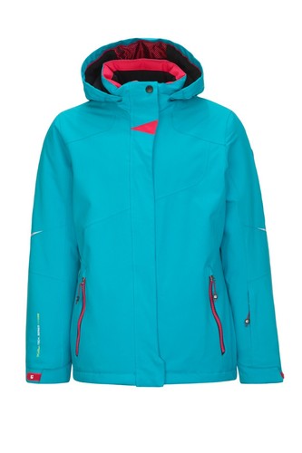Youth KILLTEC LEVEL 3 INSULATED TURQUOISE FULL ZIP, HOODED SKI JACKET SZ 14 - Picture 7 of 8