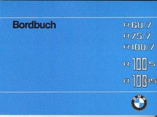 BMW Bordbuch / Betriebsanleitung R 75 /7, R 60, 100 / R100, R75/7 R60/7 R75  neu