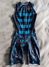 WATTIE INK Cycling Skin Suit One Piece Mens XS Short Triathlon Aero Cut Race