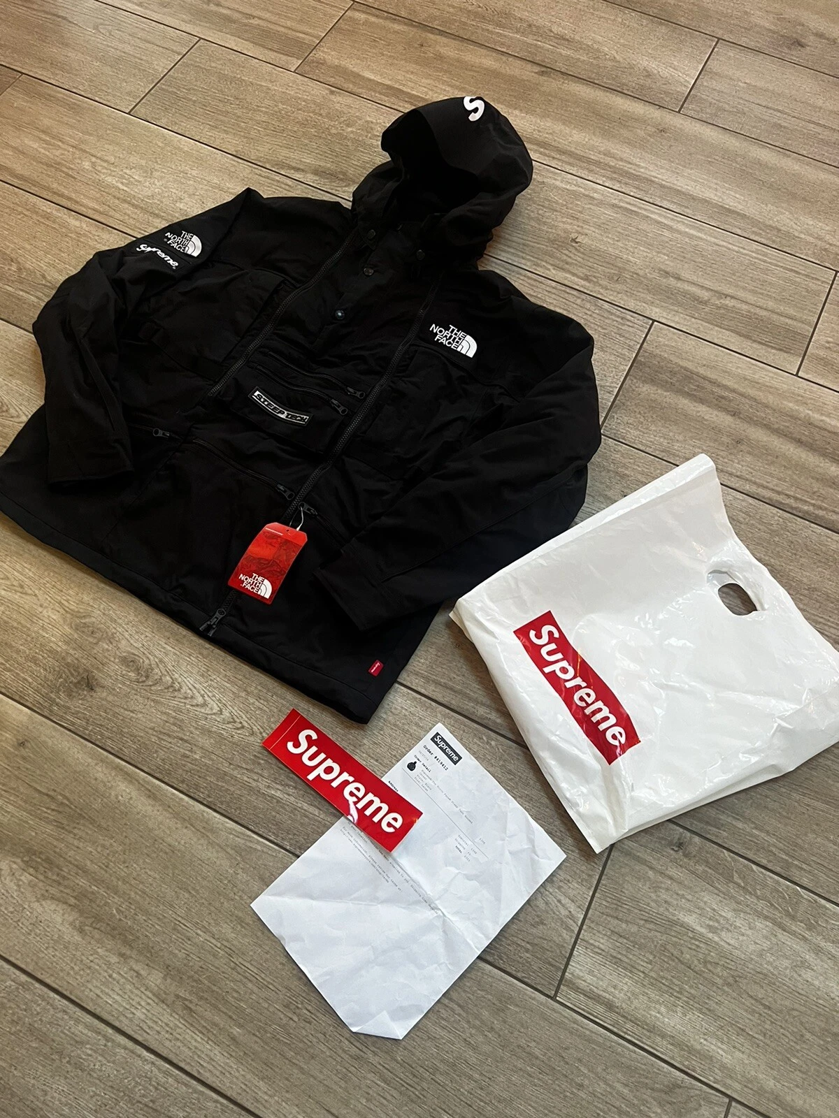 VESTE Supreme X The North Face TNF Steep Tech 2016 noire L RARE !!!
