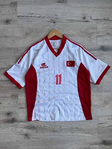 Turkey Away Football Jersey 2001-03 Hasan Sas #11 Vintage